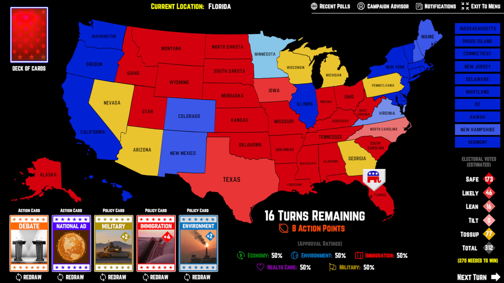 2026 U.S. Election Simulator official in-game screenshot 1