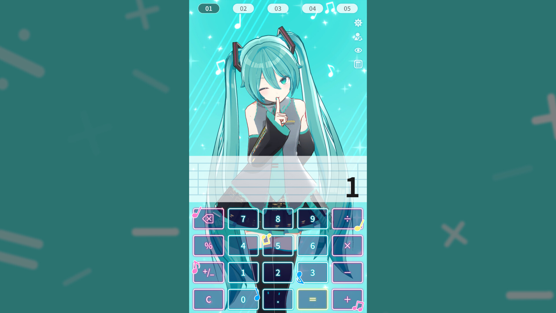 電卓 - Desktop Mate Widgets 初音ミク DLC official in-game screenshot 1
