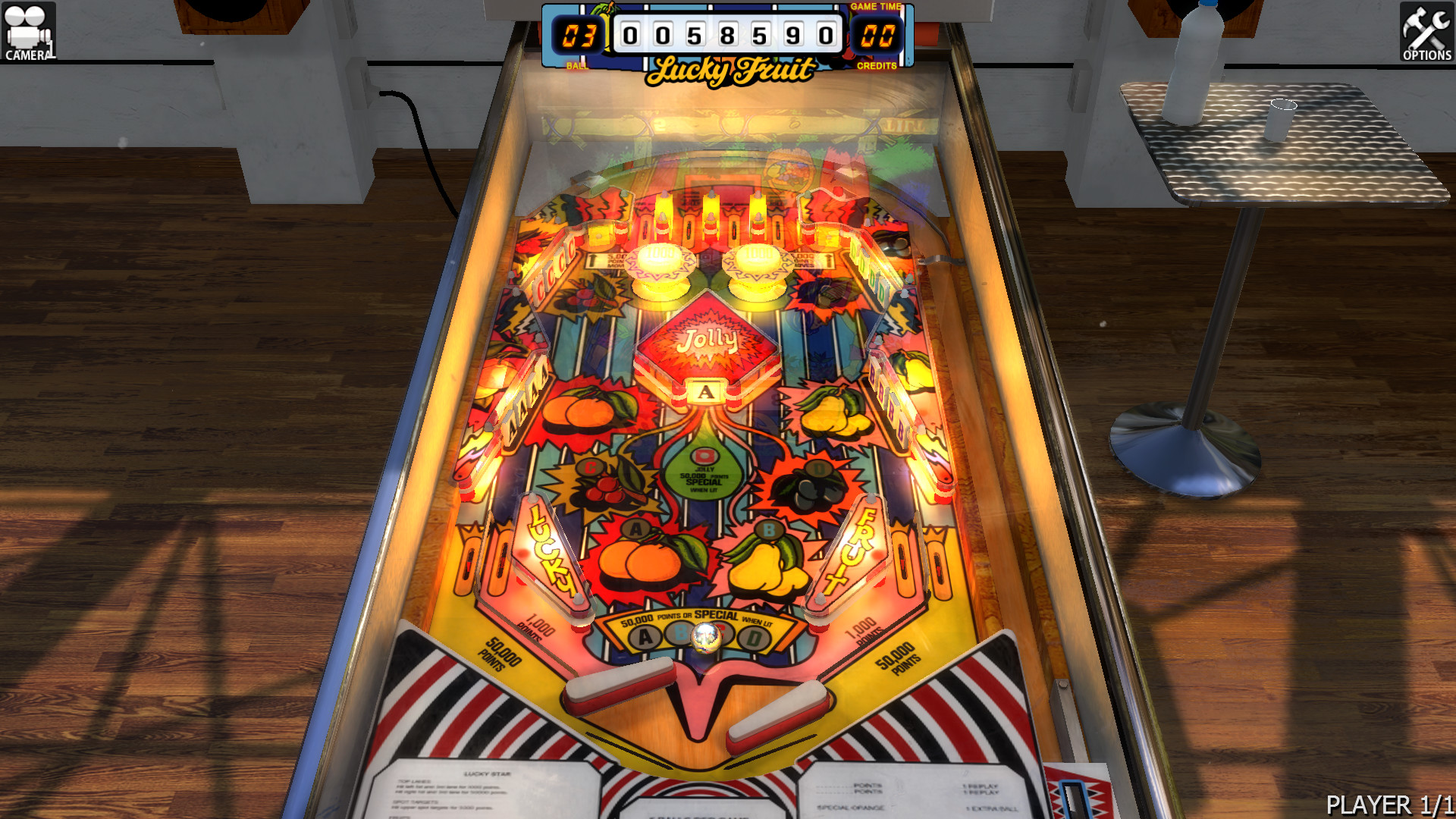 Zaccaria Pinball - Lucky Fruit Table official in-game screenshot 1