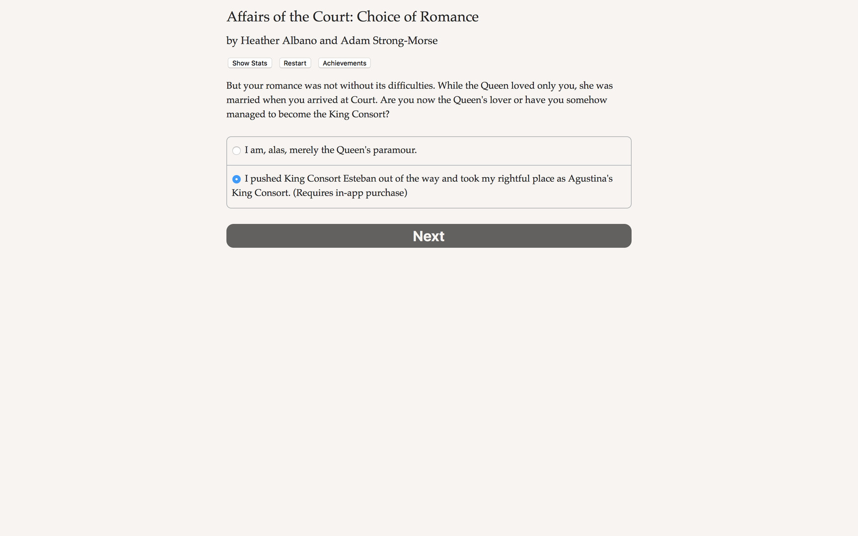Affairs of the Court: Choice of Romance - Play as the Consort official in-game screenshot 1