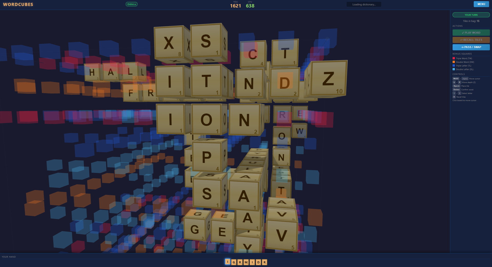 Word Cubes official in-game screenshot 1