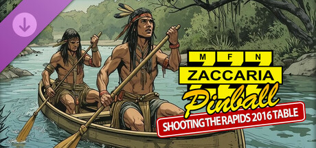 Zaccaria Pinball - Shooting The Rapids 2016 Table cover artwork