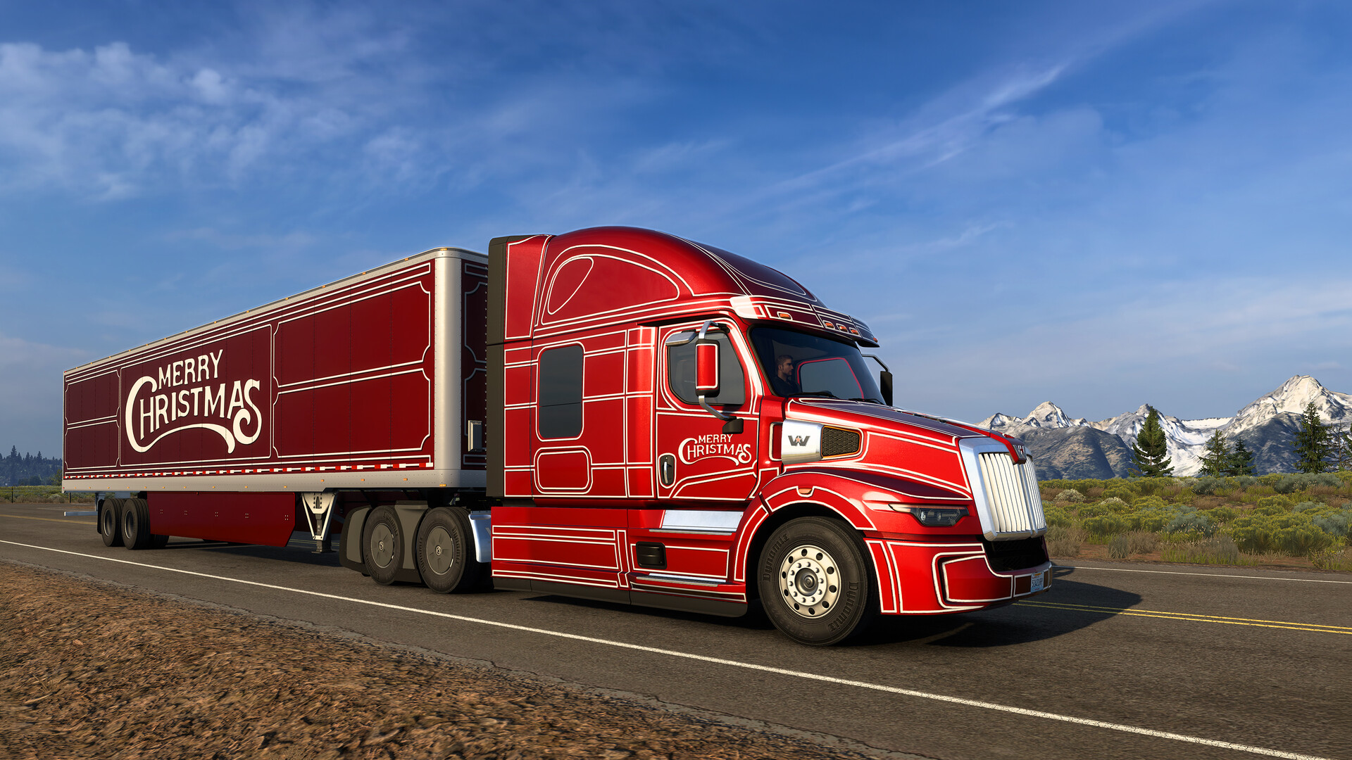 American Truck Simulator - Christmas Paint Jobs Pack official in-game screenshot 1