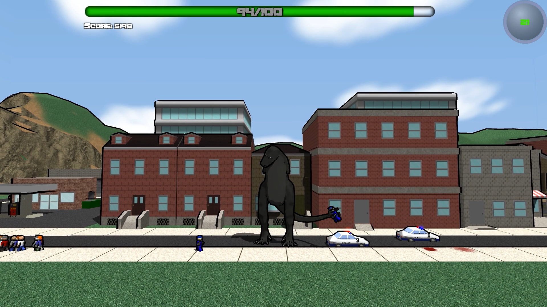 Attack of the Giant Mutant Lizard official in-game screenshot 1