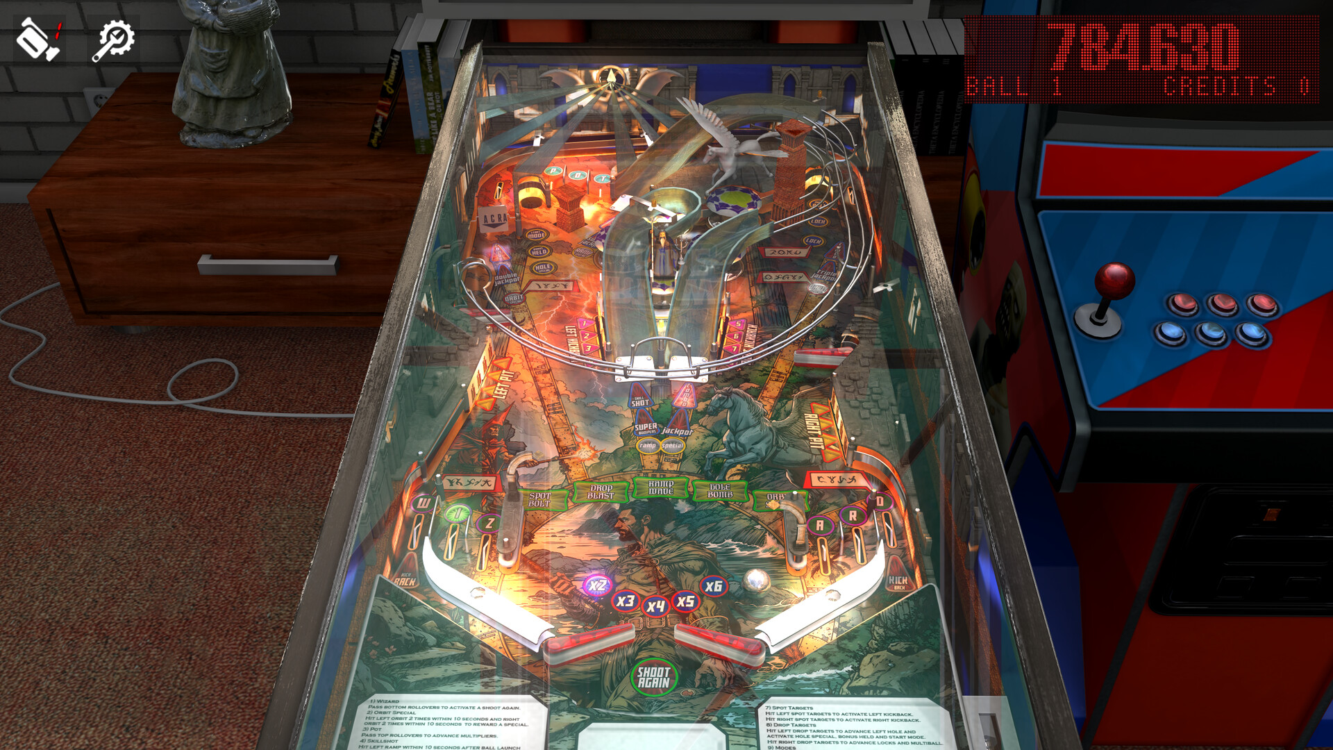 Zaccaria Pinball - Earth Wind Fire 2017 table official in-game screenshot 1