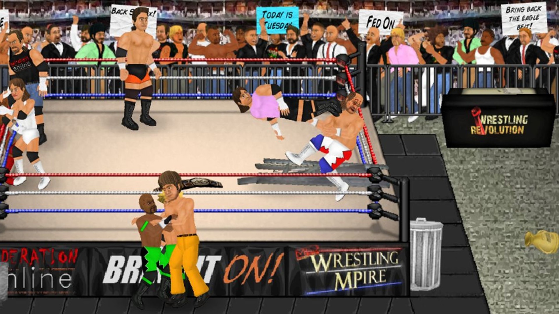 Wrestling Revolution 2D official in-game screenshot 1