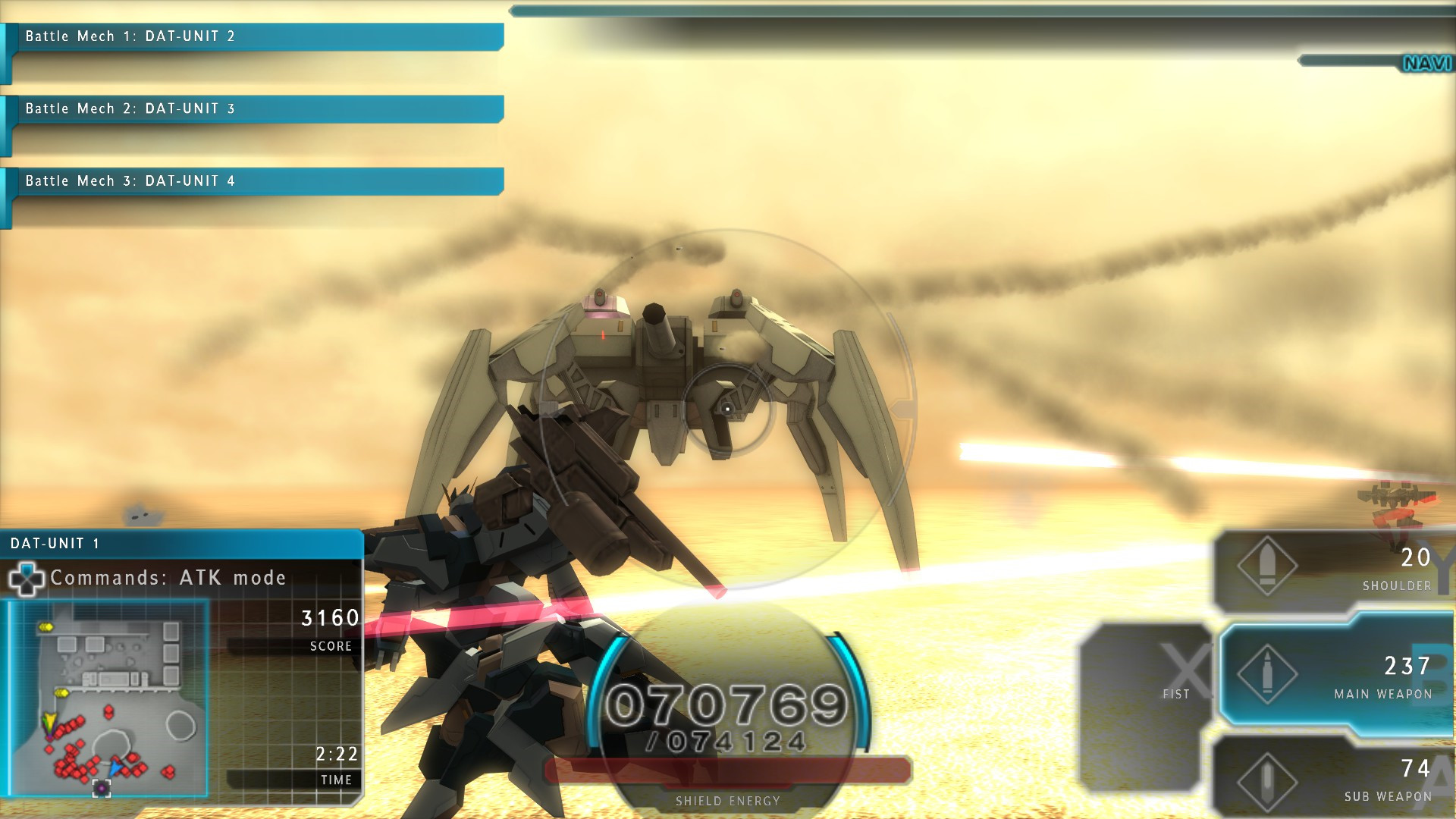 ASSAULT GUNNERS HD EDITION official in-game screenshot 1