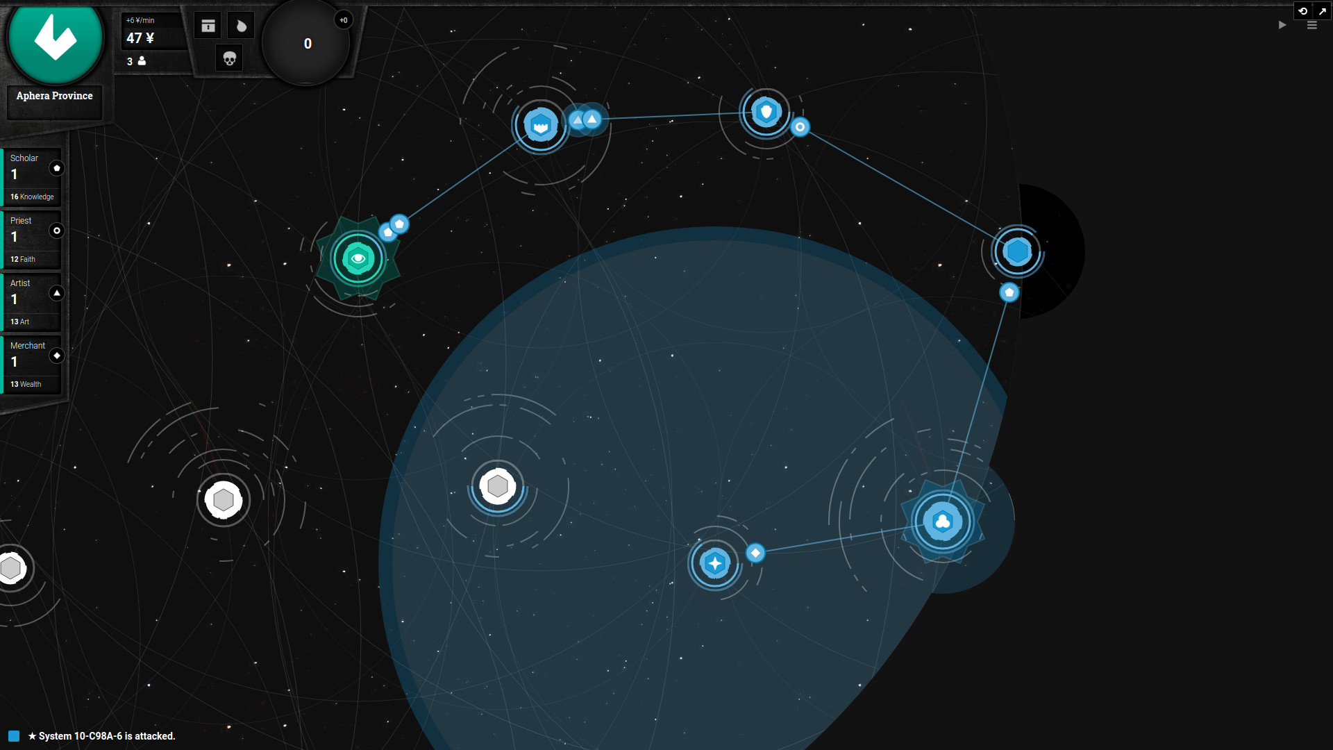 Asylamba : Influence official in-game screenshot 1
