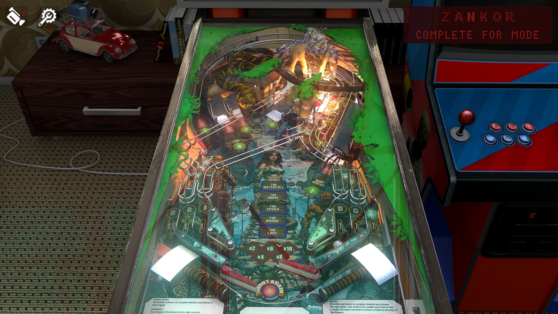 Zaccaria Pinball - Zankor 2017 Table official in-game screenshot 1