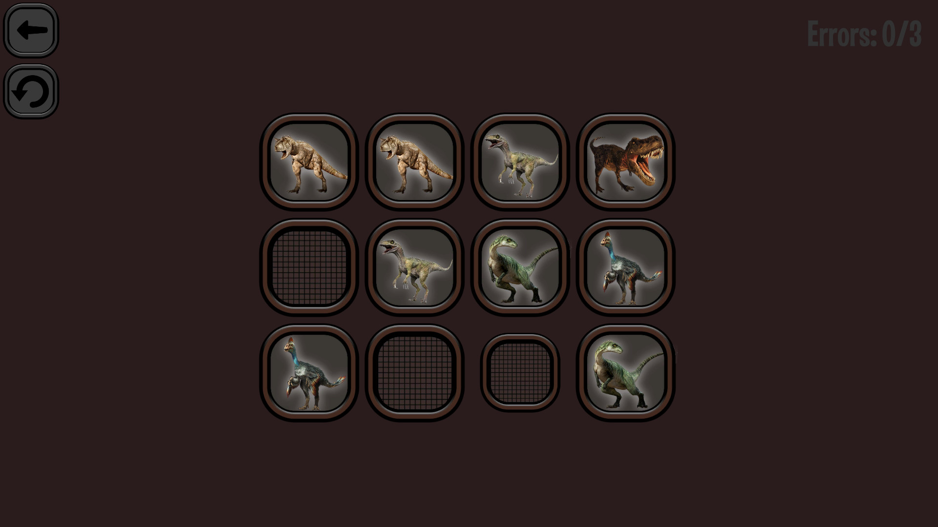 Animals Memory: Dinosaurs official in-game screenshot 1