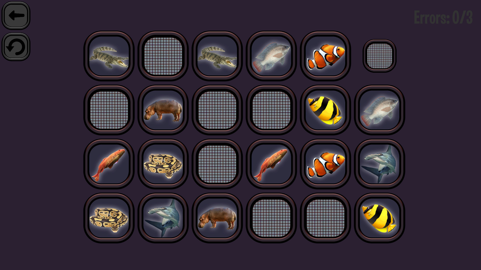 Animals Memory: Underwater Kingdom official in-game screenshot 1