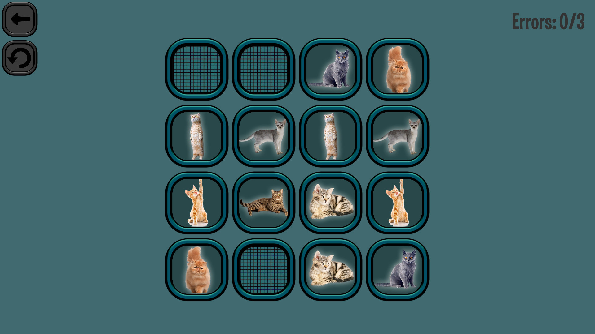 Animals Memory: Cats official in-game screenshot 1