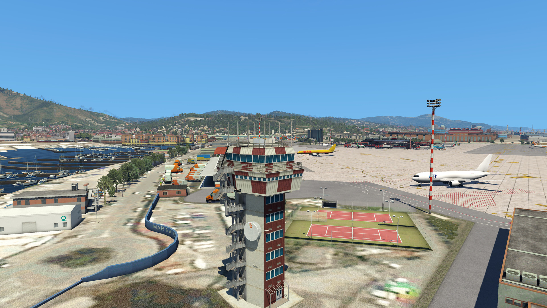 X-Plane 11 - Add-on: Aerosoft - Airport Genoa official in-game screenshot 1