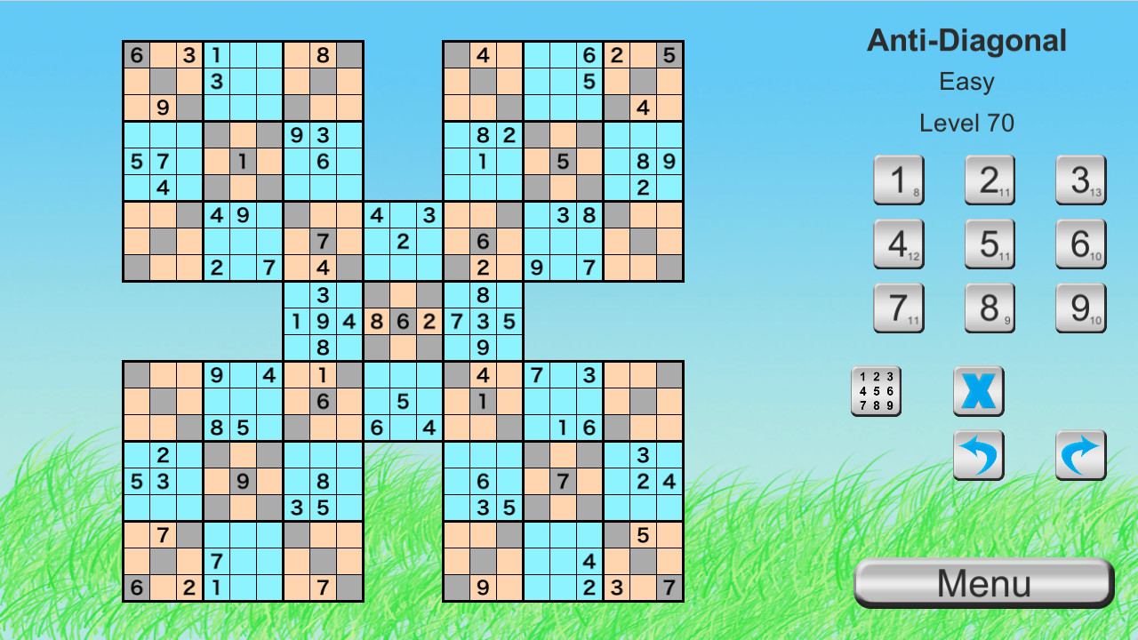 Ultimate Sudoku Collection - Samurai Anti Diagonal Pack official in-game screenshot 1