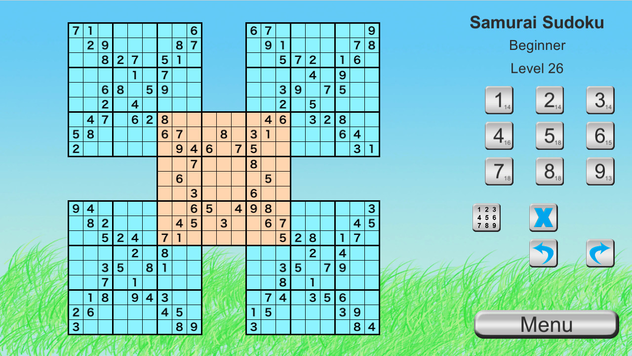 Ultimate Sudoku Collection - Samurai Beginner Pack official in-game screenshot 1