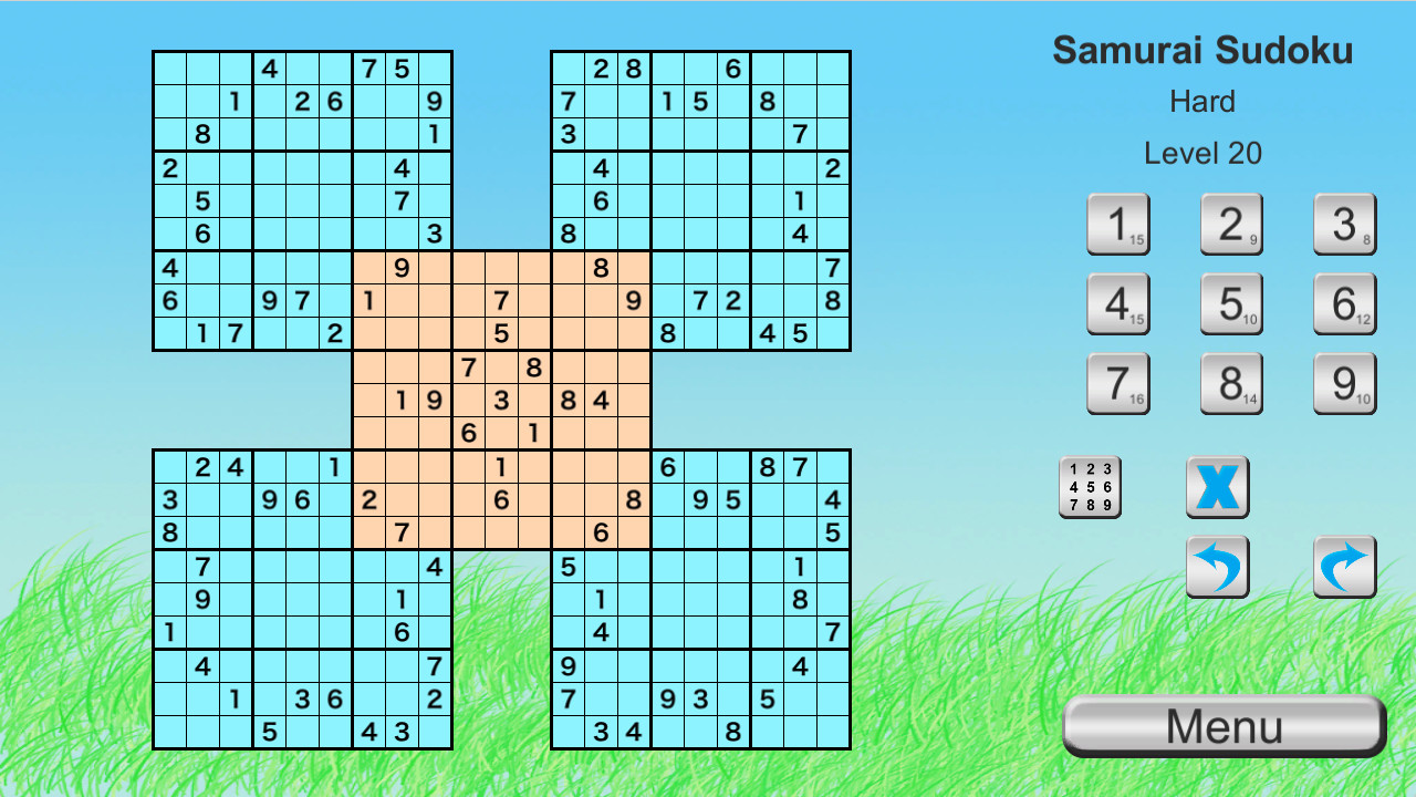 Ultimate Sudoku Collection - Samurai Advanced Pack official in-game screenshot 1