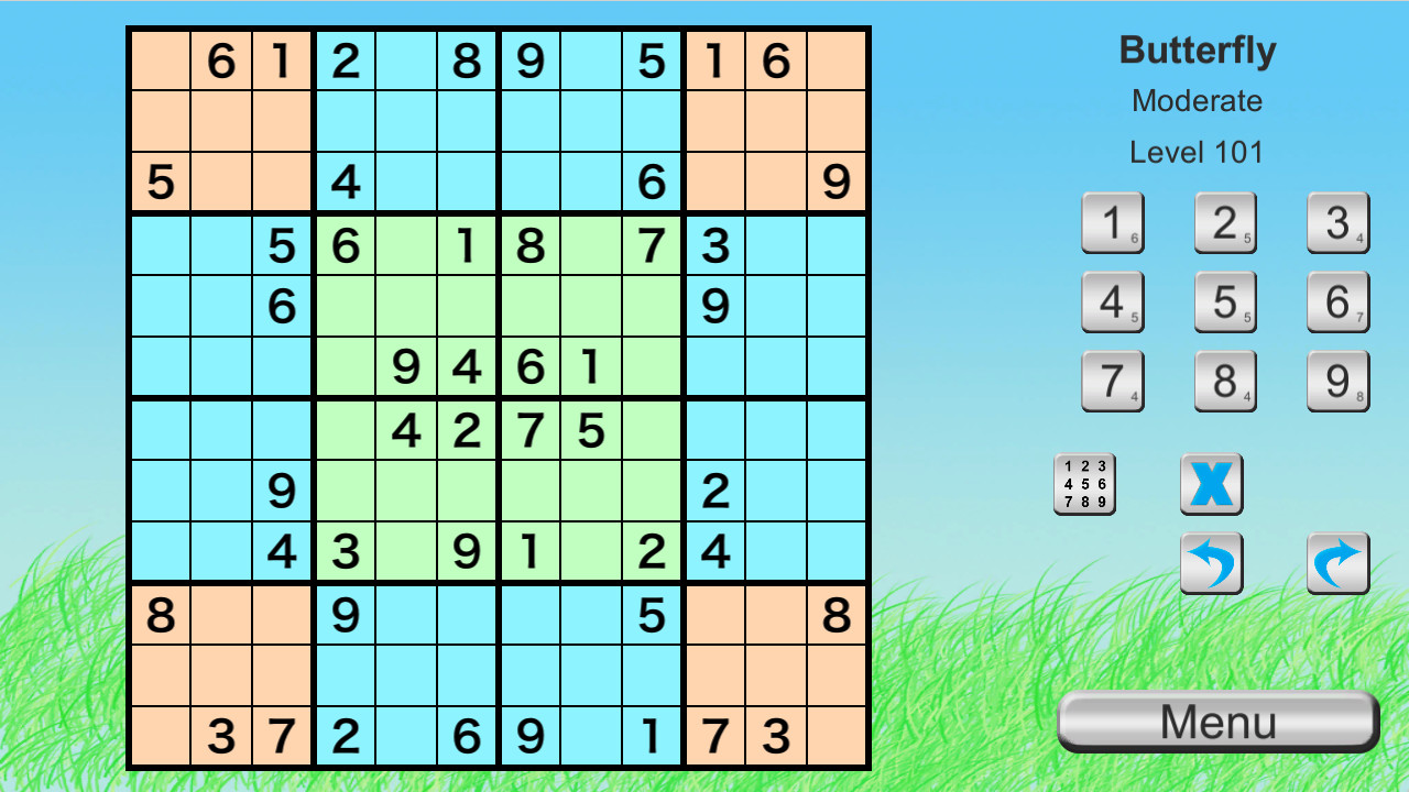 Ultimate Sudoku Collection - Butterfly Pack official in-game screenshot 1