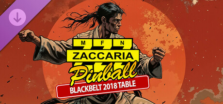 Zaccaria Pinball - Blackbelt 2018 Table cover artwork