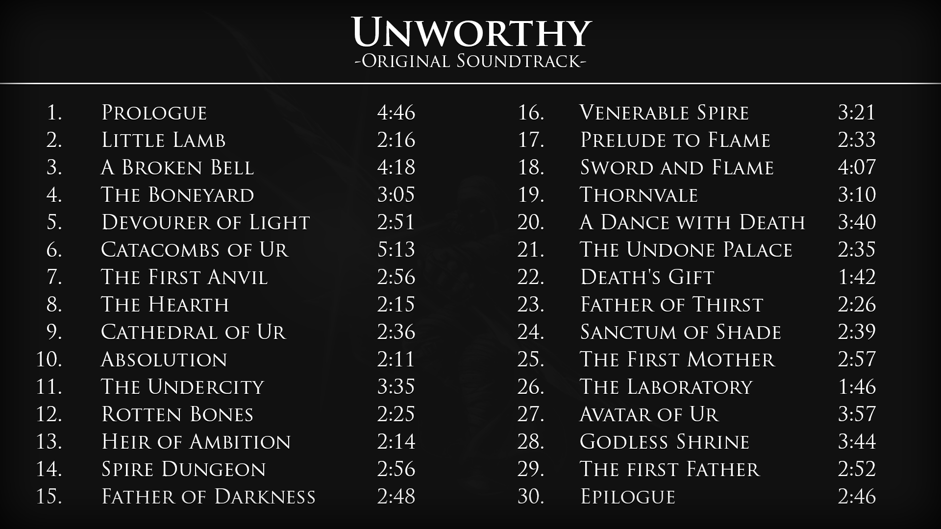 Unworthy - Soundtrack official in-game screenshot 1