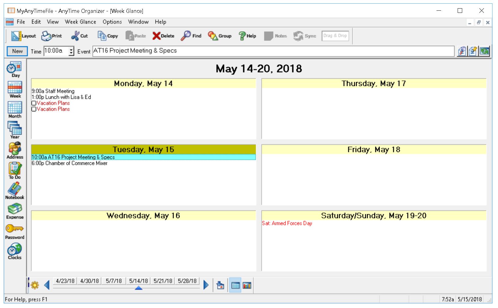 AnyTime Organizer Deluxe 16 official in-game screenshot 1