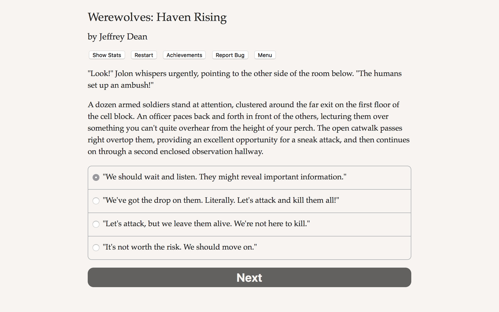 Werewolves: Haven Rising official in-game screenshot 1