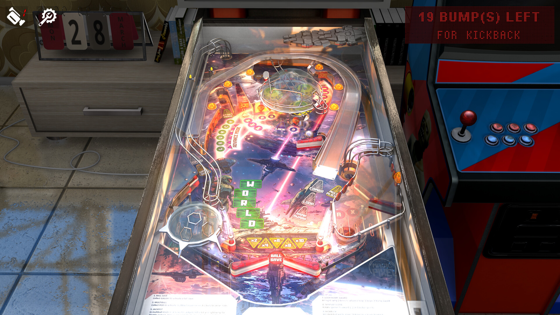Zaccaria Pinball - Future World 2018 Table official in-game screenshot 1