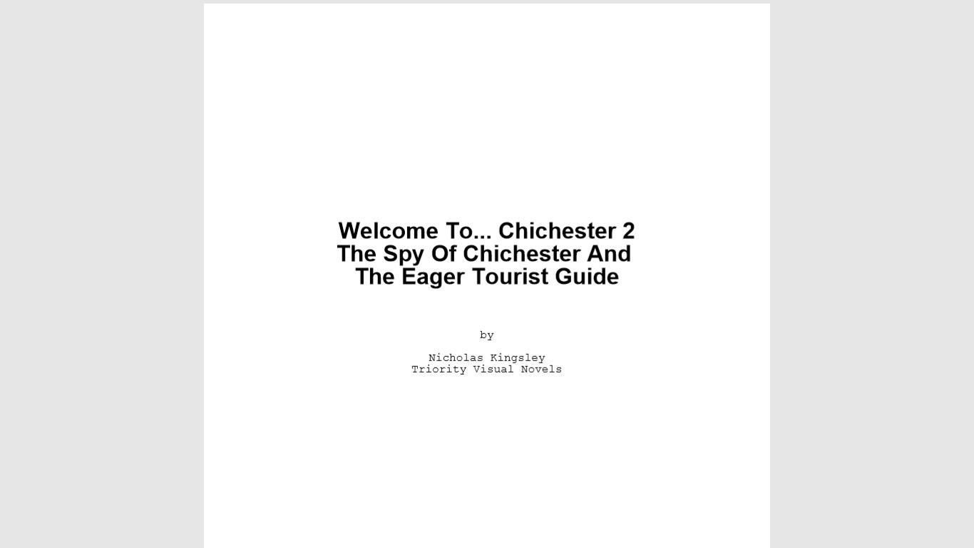 Welcome To... Chichester 2 Script official in-game screenshot 1