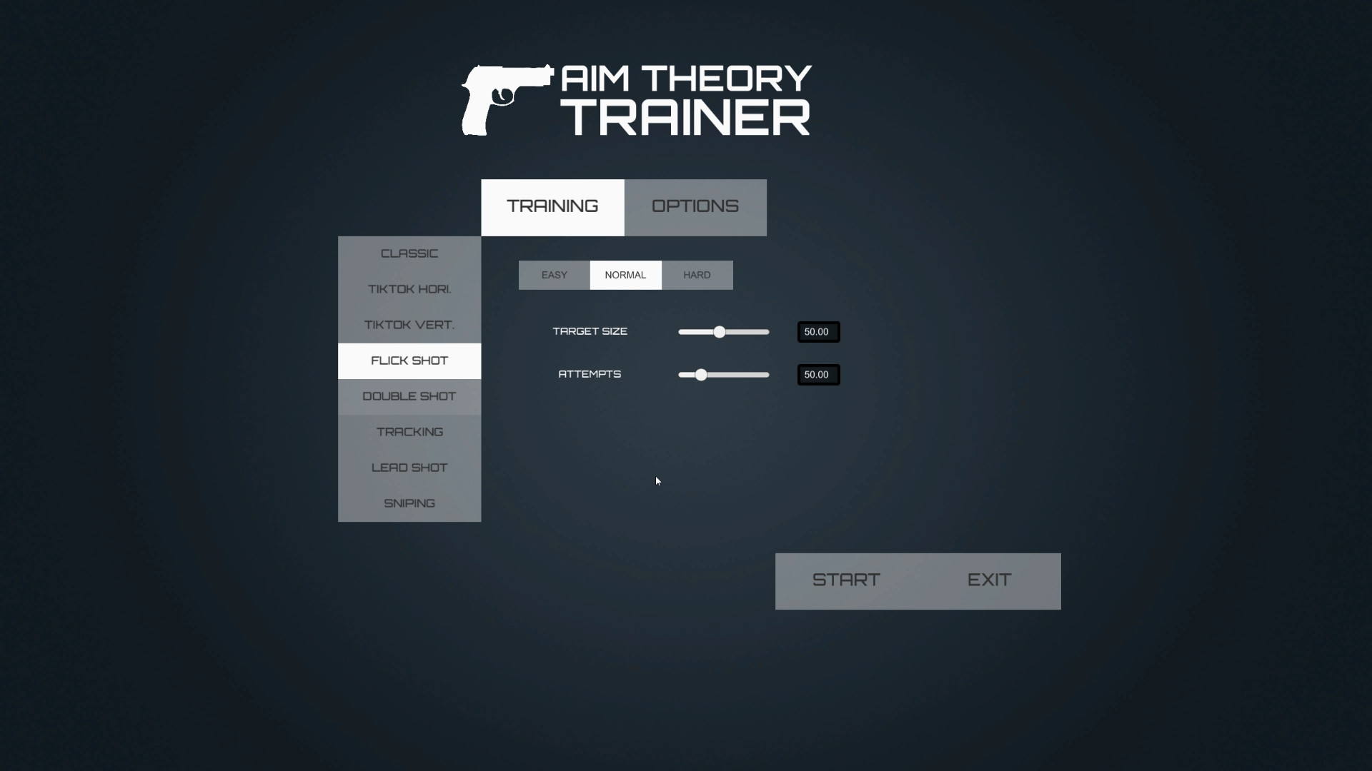Aim Theory - Trainer official in-game screenshot 1