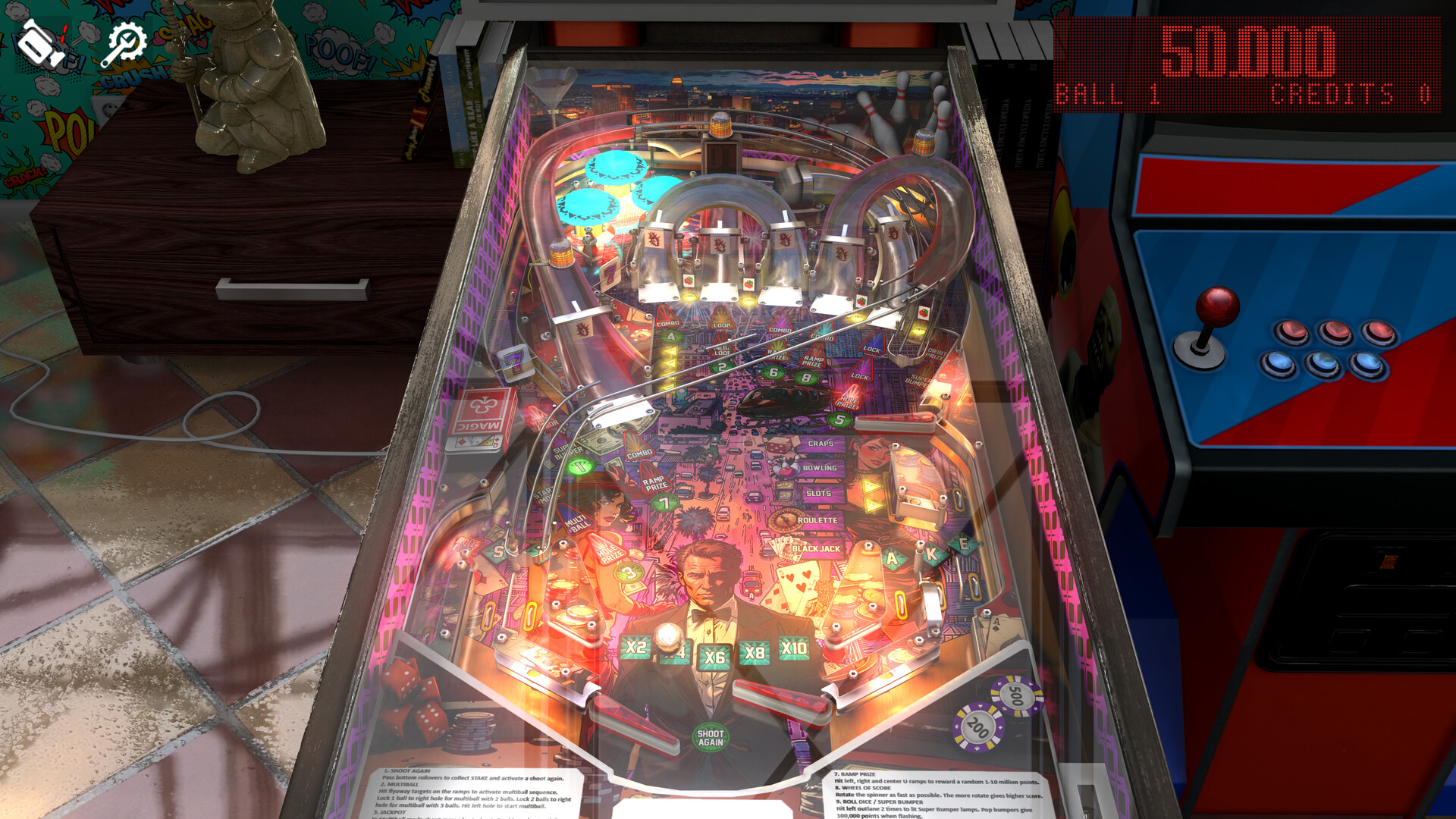 Zaccaria Pinball - Star's Phoenix 2018 Table official in-game screenshot 1
