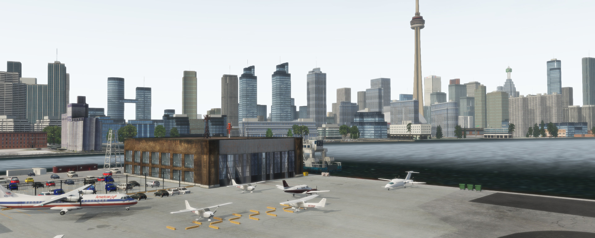 X-Plane 11 - Add-on: Skyline Simulations - CYTZ - Billy Bishop Toronto City Airport official in-game screenshot 1